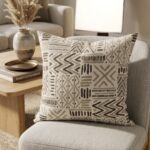 Coussin décoratif geo gris